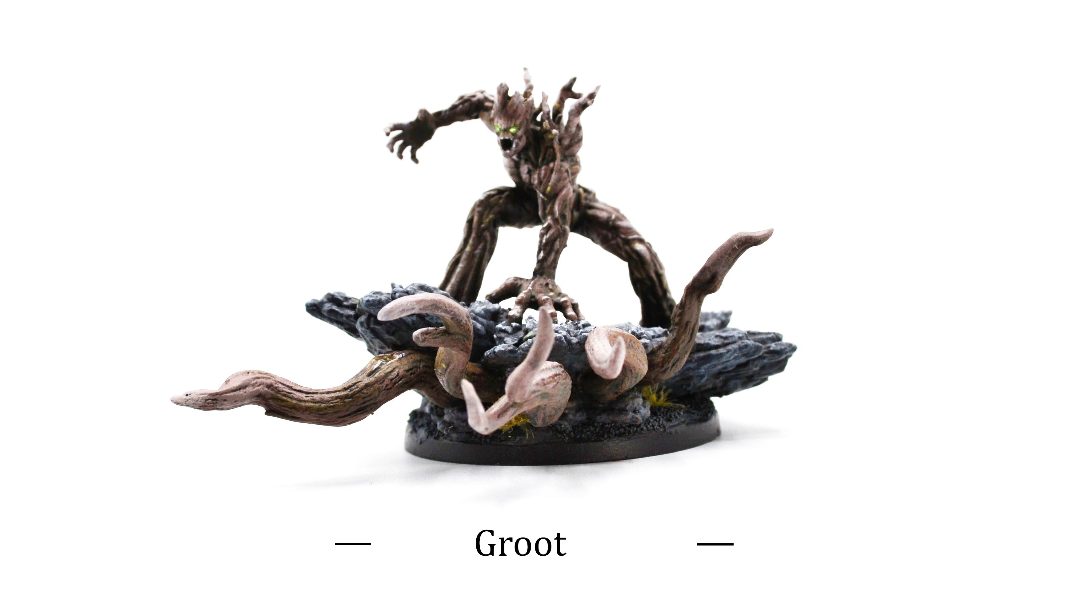 Trident Studio Marvel Crisis Protocol Groot miniature painted by commission painter.